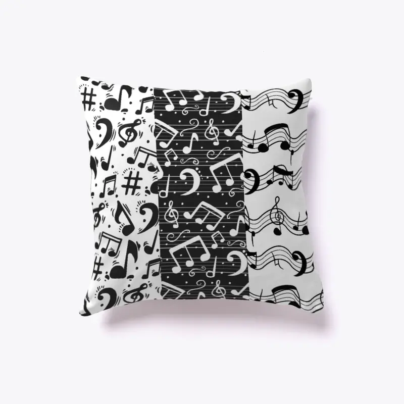 Black And White Music Notes